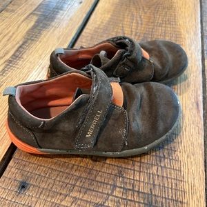MERRILL Boys Bare Step Shoe Size 9 Suede